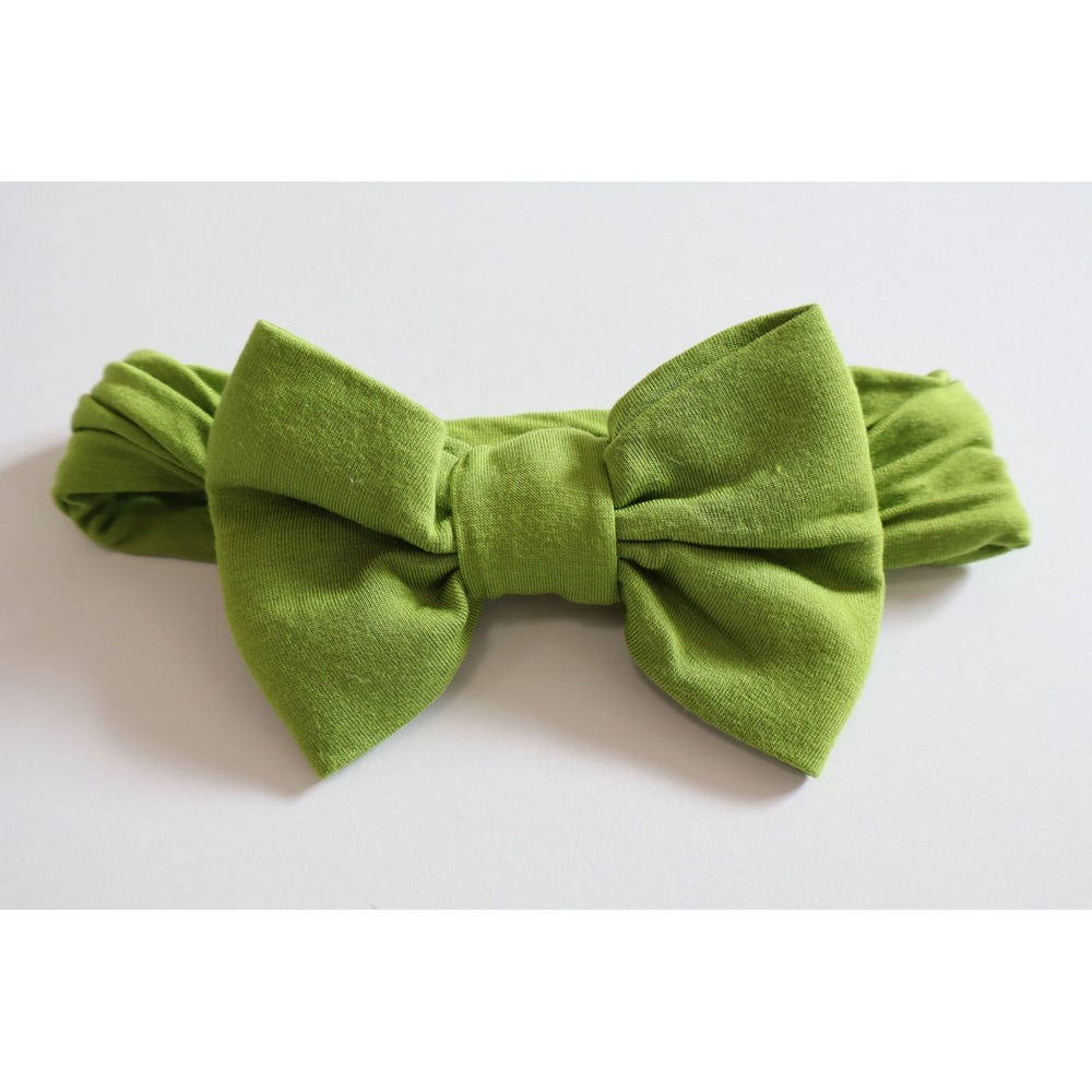 Little Sleepies Matcha Green Knotted Headband NB-3T